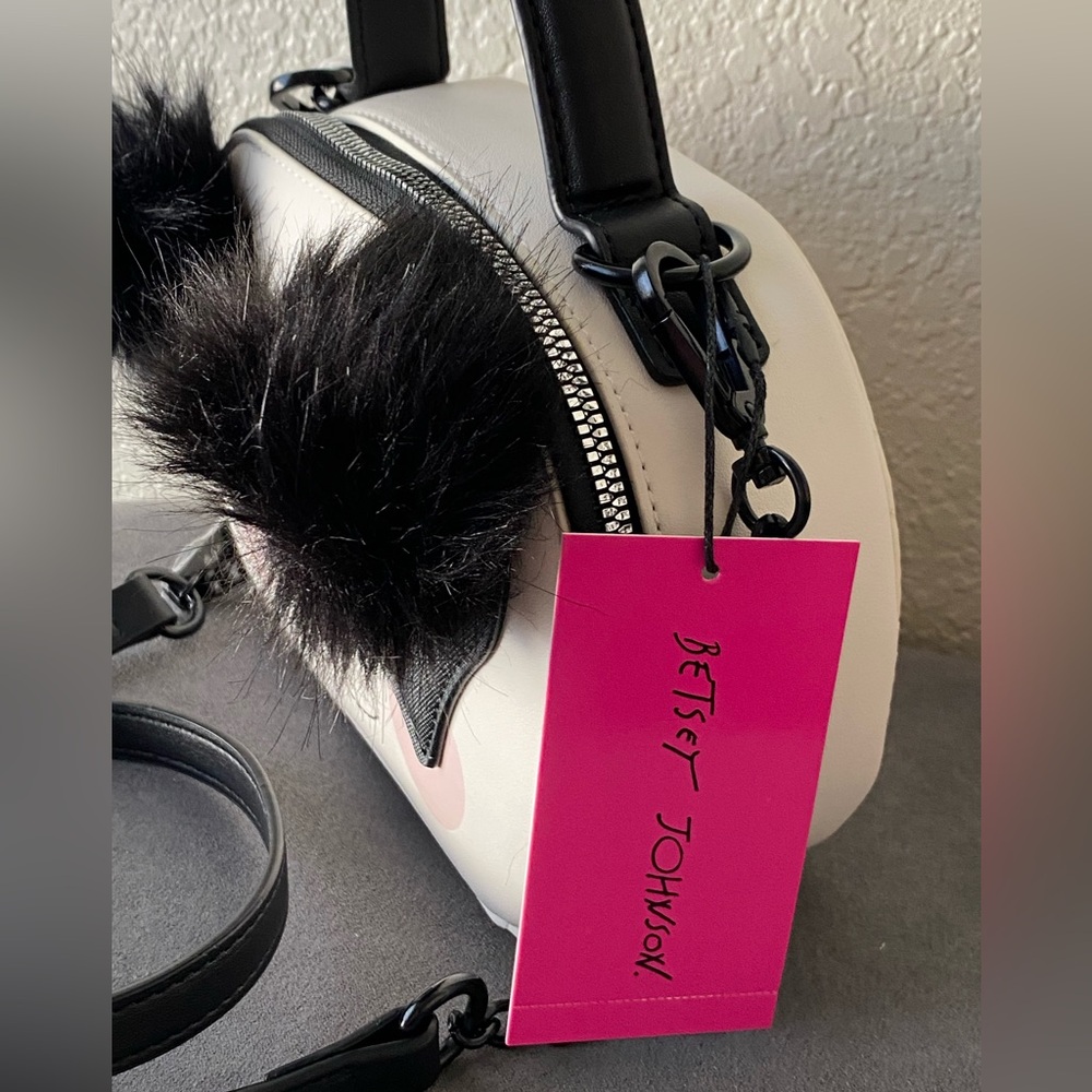 Betsey Johnson Panda Crossbody Bag - Black and White - Picture 2 of 9